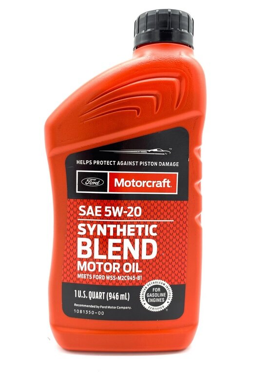 Синтетическое моторное масло Motorcraft SAE 5W20 Synthetic Blend