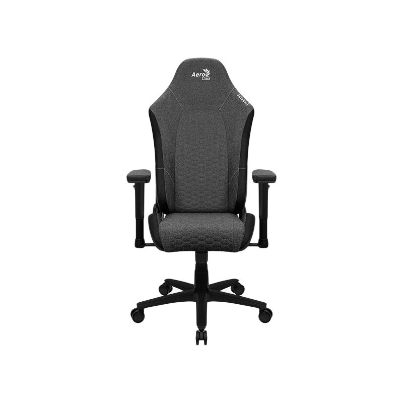 Кресло игровое Aerocool CROWN Black White, на колесиках, искусственная кожа, черный/белый [00030303] - фото №2