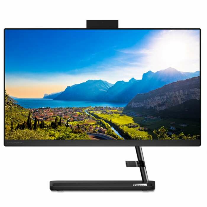 Моноблок Lenovo IdeaCentre 3 22ITL6 All-In-One 21,5" Pentium Gold 7505, 2x4GB DDR4 3200 SODIMM, 256GB SSD M.2, Intel UHD, WiFi, BT, USB KB&Mouse, NoOS, Black, 1Y