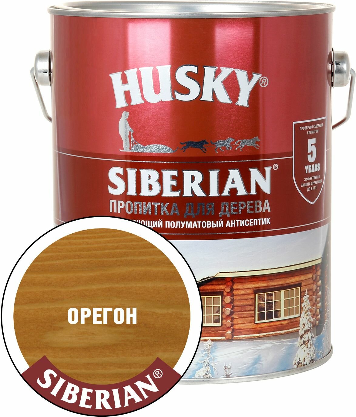 Антисептик HUSKY Siberian орегон 27 л полуматовый