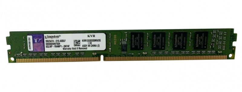 Оперативная память Kingston 2 ГБ DDR3 1333 МГц DIMM CL9 KVR1333D3S8N9/2G