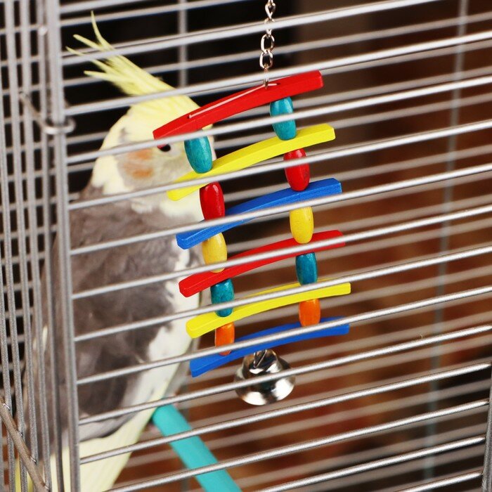 фото Игрушка для птиц "Лесенка", микс