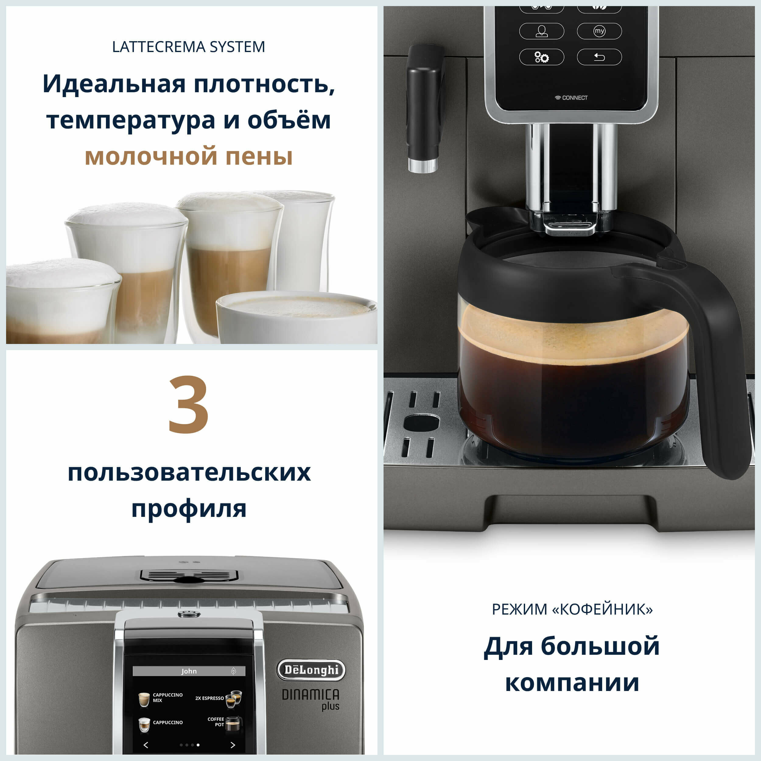 DeLonghi Кофемашина ECAM370.95.T EX:4 - фотография № 3