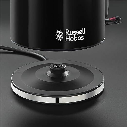 Чайник электрический Russell Hobbs Stainless Steel (черный) - фотография № 3