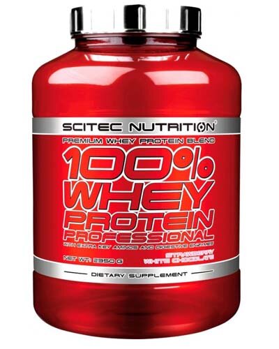 клубника Scitec Nutrition 100% Whey Protein Professional 2350 гр (Scitec Nutrition)