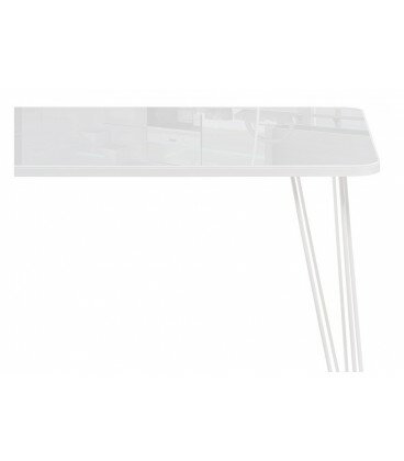 Стеклянный стол Хумфри белый - фотография № 5