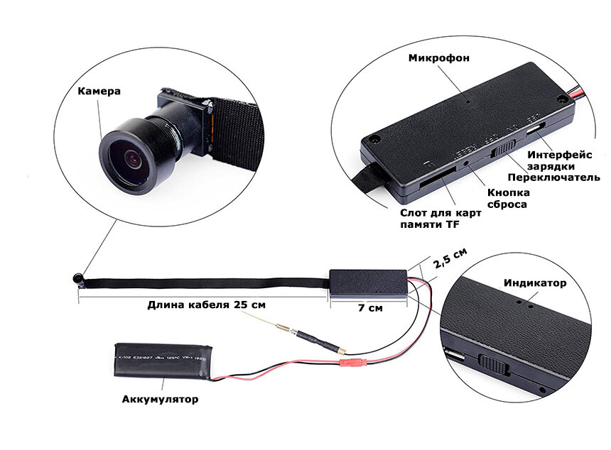 505-01 Мини камера WIFI c портативным аккамулятором просомтр с телефона - фотография № 10