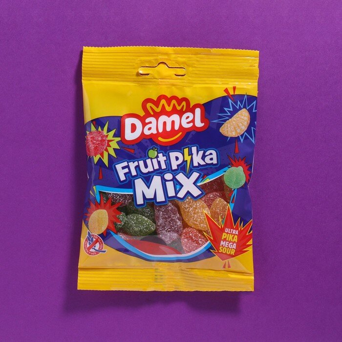 Мармелад жевательный DAMEL FRUIT PIKA MIX, 70г - фотография № 1