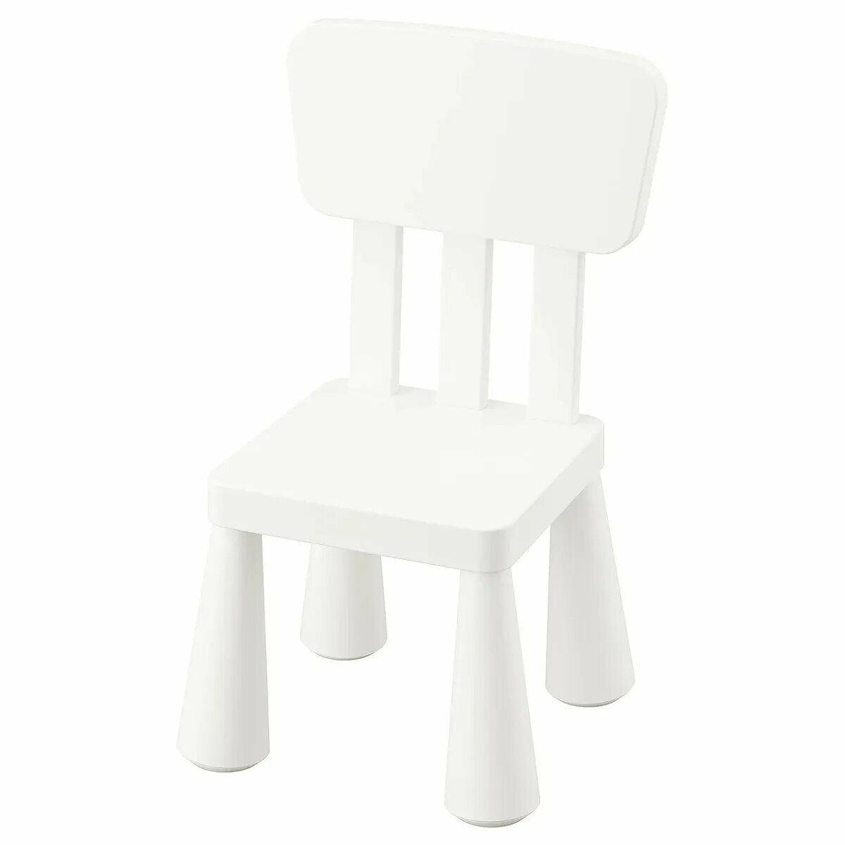 Детский стул маммут икеа (MAMMUT IKEA), 39х36х67 см, белый - фотография № 1