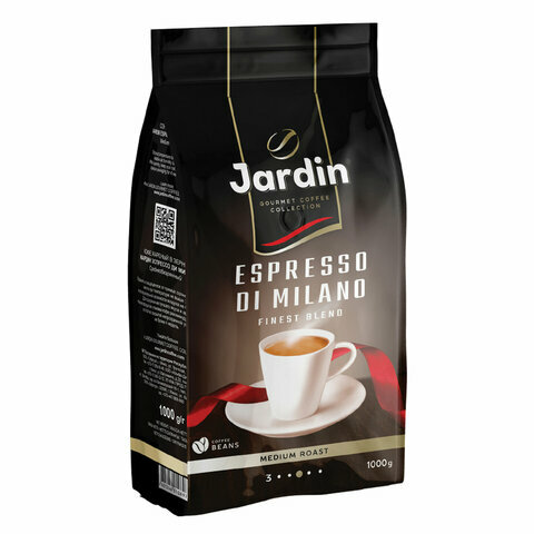 Кофе в зернах JARDIN (Жардин) "Espresso di Milano", натуральный, 1000 г, вакуумная упаковка, 1089-06-Н - фотография № 3