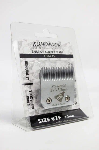 Ножевой блок для машинки для стрижки Komondor #7F 3,2 мм - фотография № 1