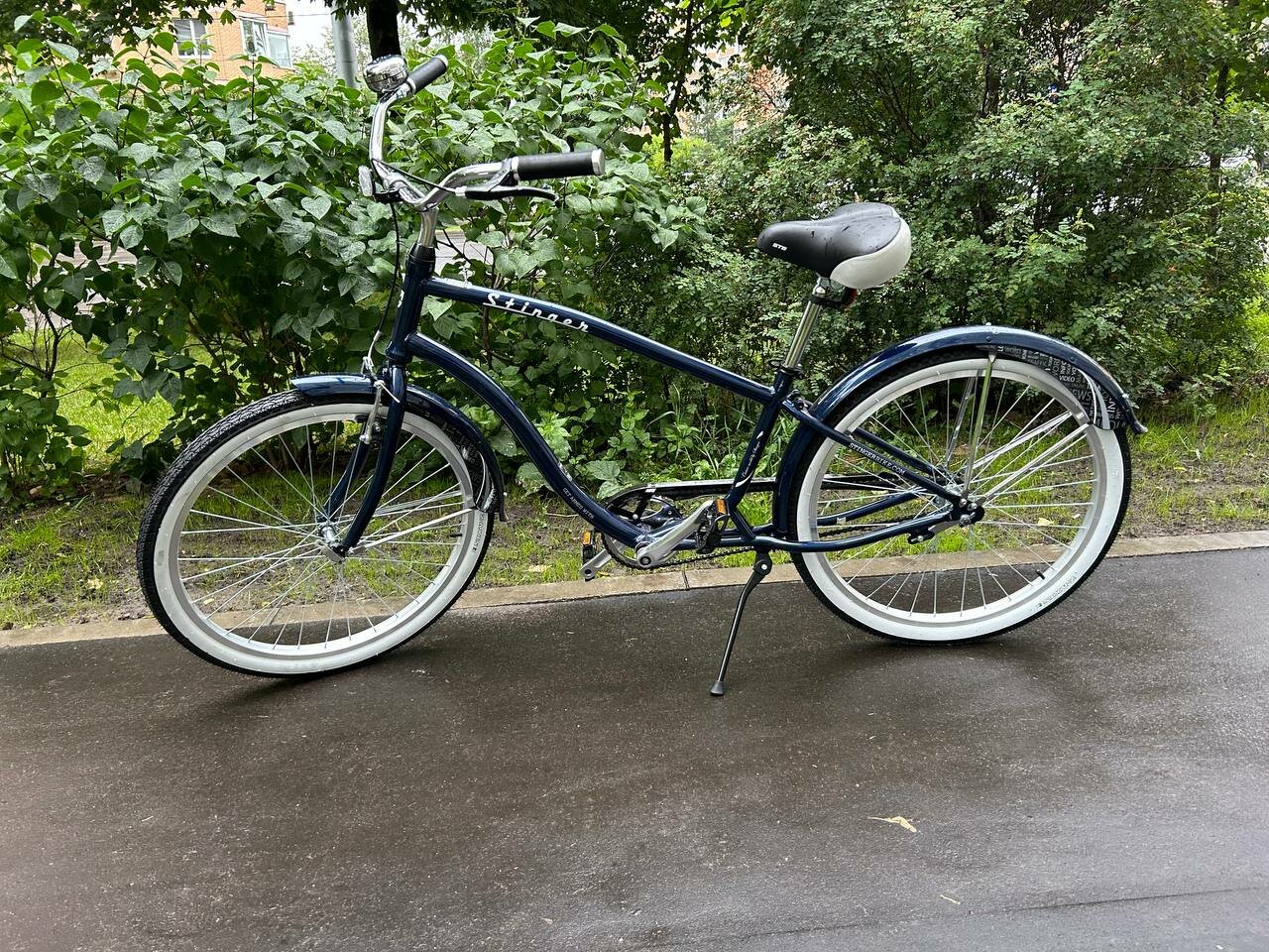 Велосипед STINGER 26" CRUISER M синий алюминий р