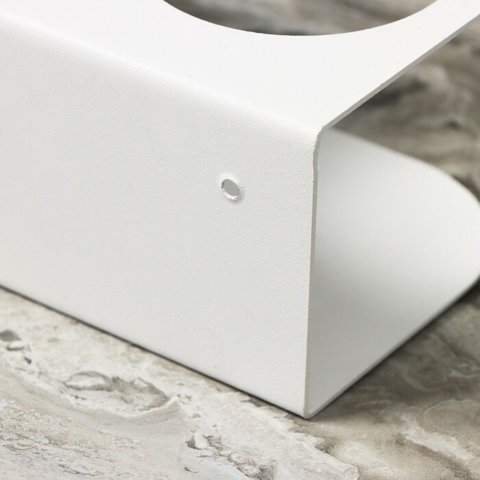 Держатель для туалетной бумаги «Лофт Арт», 23×10 см, с полочкой, цвет белый - фотография № 6