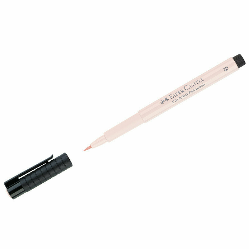 Ручка капиллярная Faber-Castell "Pitt Artist Pen Brush" цвет 114 нежно-розовый, пишущий узел "кисть", 290107
