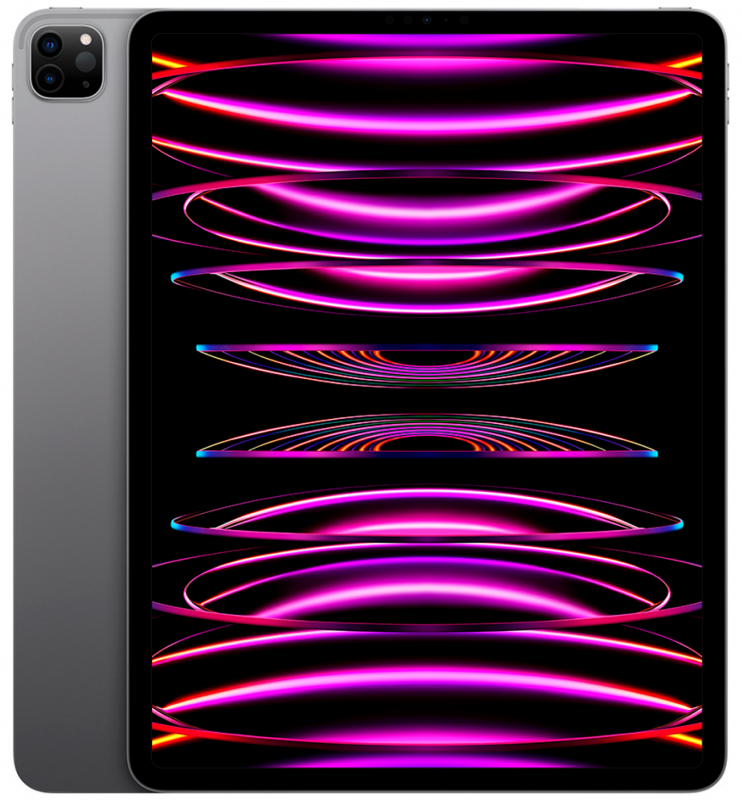 12.9" Планшет Apple iPad Pro 12.9 2022, 512 ГБ, Wi-Fi + Cellular, космический серый (вилка UK/UAE + переходник)