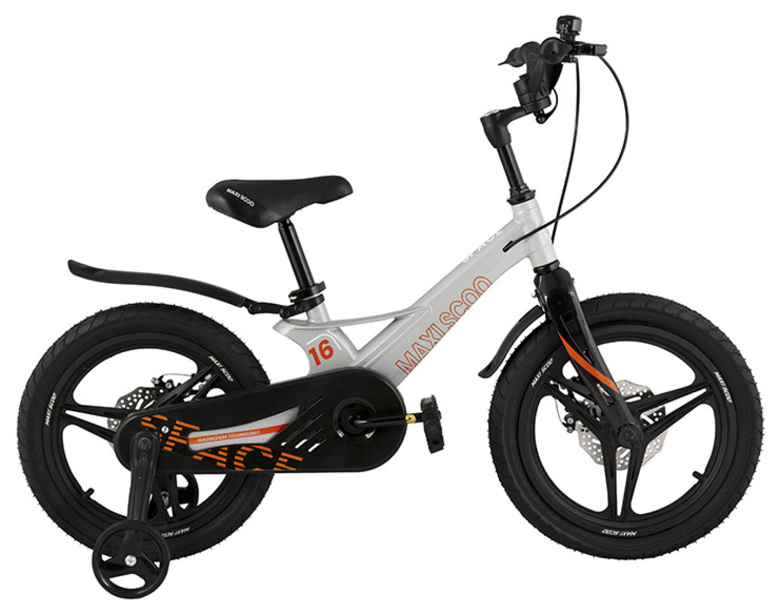 Детский велосипед Maxiscoo Space Deluxe 16 (2022) 16 Серый