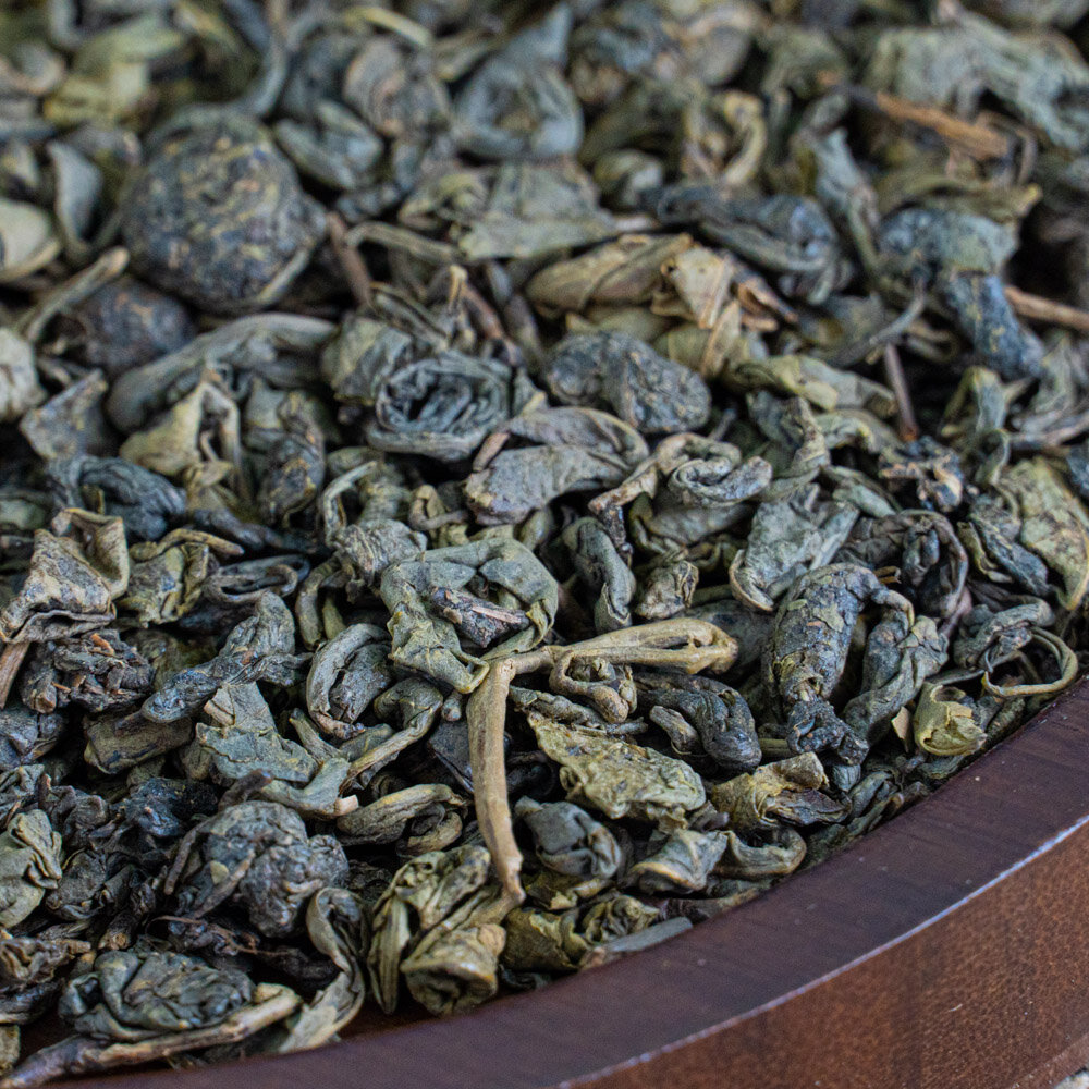 Зеленый чай "Ганпаудер крупный лист" 100 г. - фотография № 2