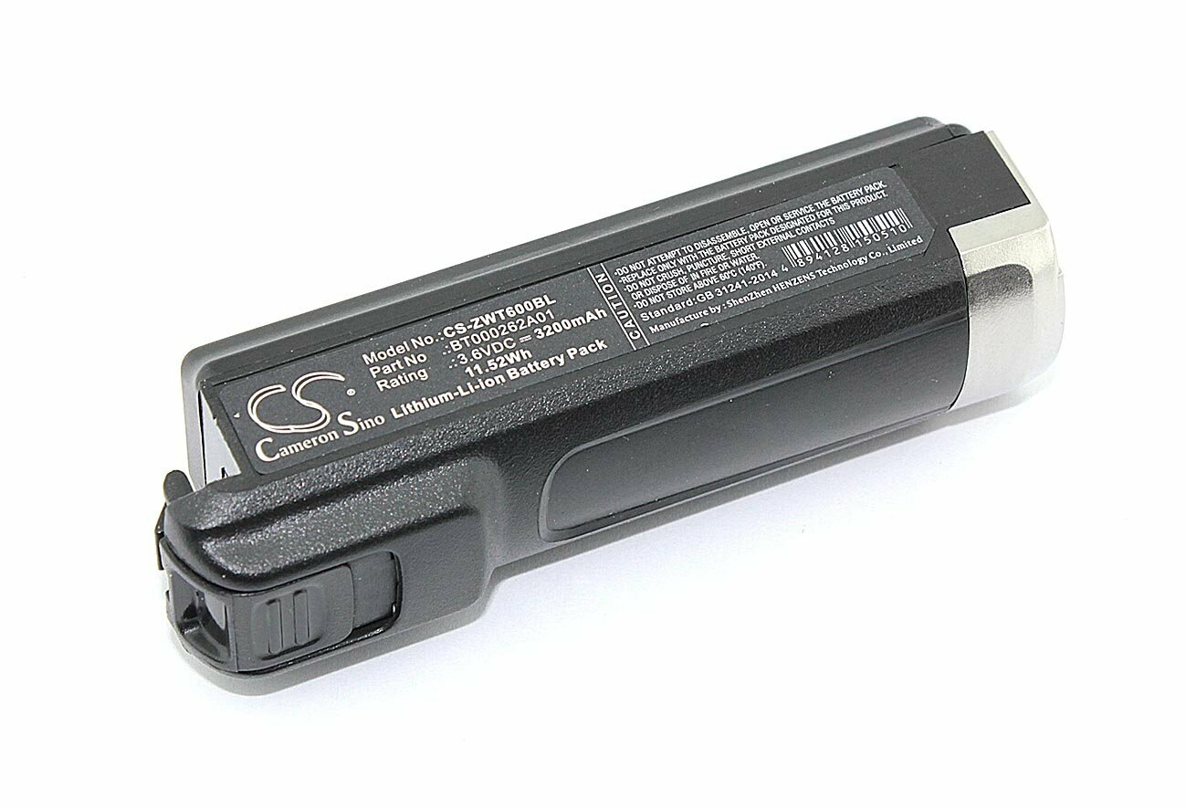   CS-ZWT600BL     Zebra WT6000 3.6V 3200mAh