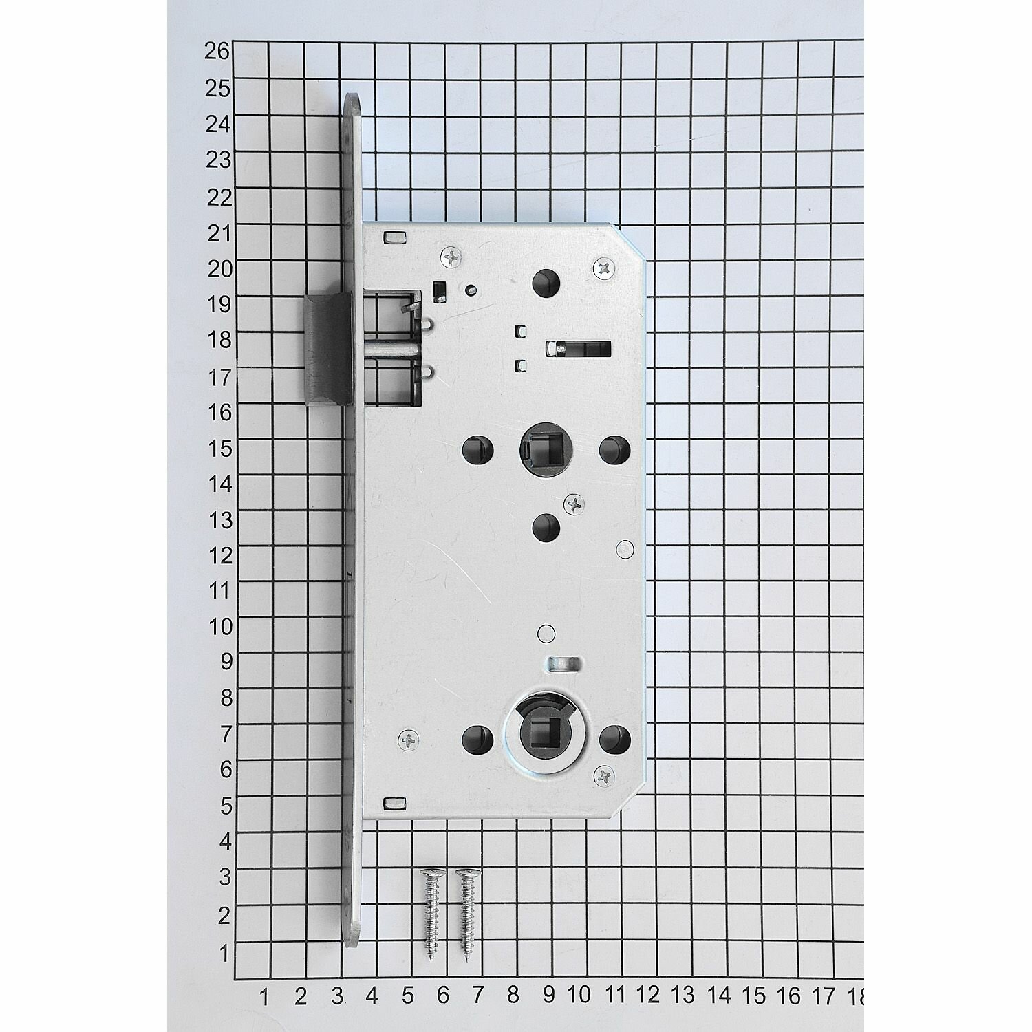 Замок дверной DL4200WС/55/78/20/SCr, межкомнатный, матовый хром - фотография № 2