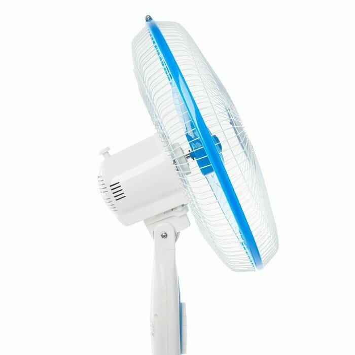 Напольный вентилятор LOF-01 4шт, напольный, 40 - 45 Вт, 3 режима, бело-синий, белый, синий - фотография № 6