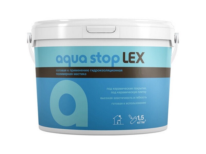 Мастика гидроизоляционная AQUA STOP LEX 7 кг