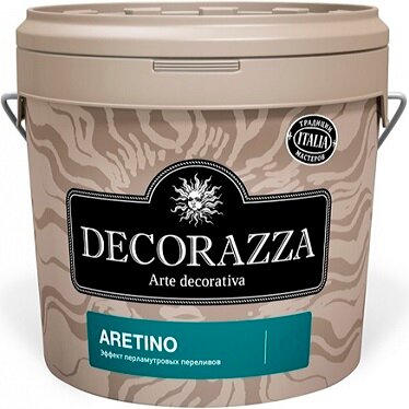 Декоративная Штукатурка Decorazza Aretino 1л с Эффектом Перламутровых Переливов.