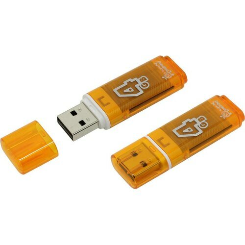 Флешка Smartbuy Glossy SB4GBGS-Or 4 Гб Orange