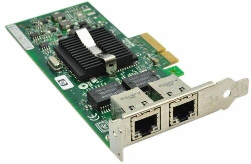 Сетевая карта HP NC360T PCI Express Dual Port Gigabit Server Adapter Pro/1000 PT i82571EB 2x1Гбит/сек 2xRJ45 LP PCI-E4x 412648-B21