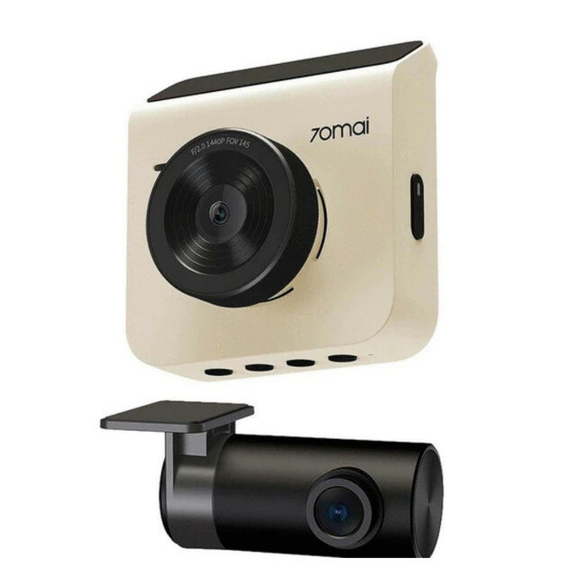 Видеорегистратор 70mai Dash Cam A400 Rear Cam Set с камерой заднего вида бежевый (Ivory)