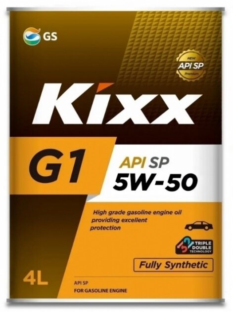 Масло моторное синтетика KIXX G1 5W50 API SP 4л