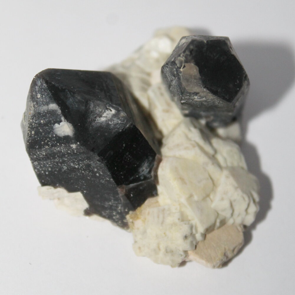 Морион на микроклине, коллекционный образец"True Stones" - фотография № 2