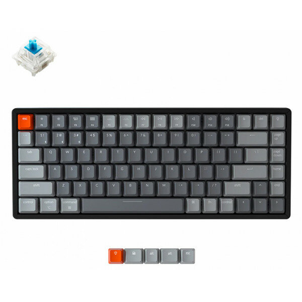 Клавиатура Keychron K2 Wireless RGB Aluminum Frame Dark Grey Gateron G Pro Blue (ver