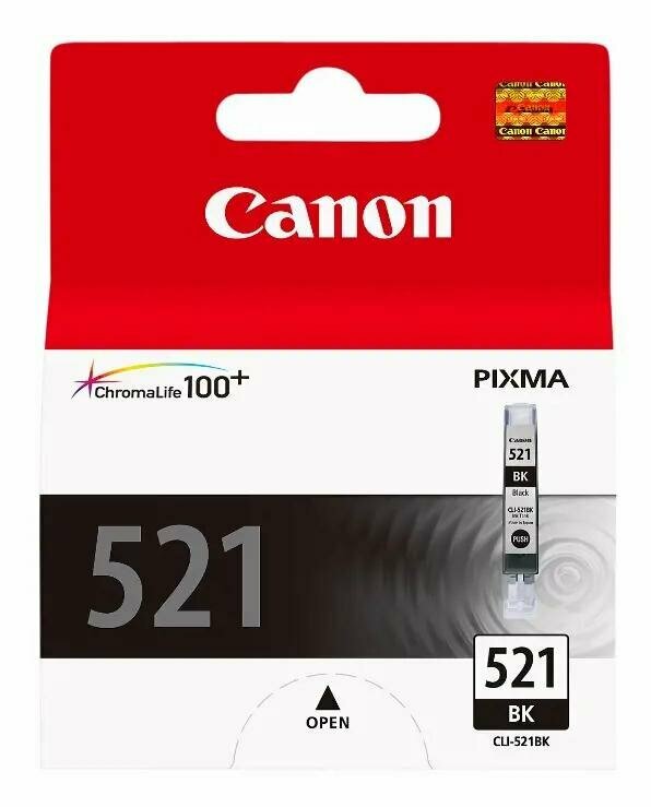 Картридж струйный Canon CLI-521BK черный