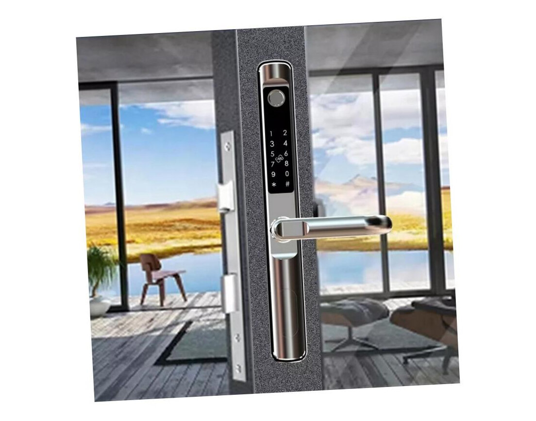 Биометрический Wi-Fi электронный замок на входную дверь - HD-com Туйя-WiFi SL(614) (S18492S61) (подключение через Wi-Fi сеть) Толщина двери: 30-6