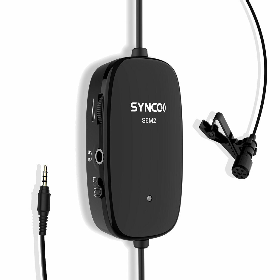 Микрофон петличный SYNCO Lav-S6M2 Всенаправленный с системой мониторинга, 6м.