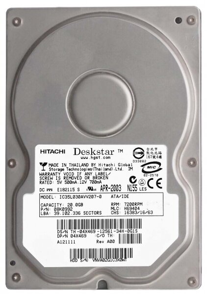 Жесткий диск Dell X0769 30GB IDE 35" HDD