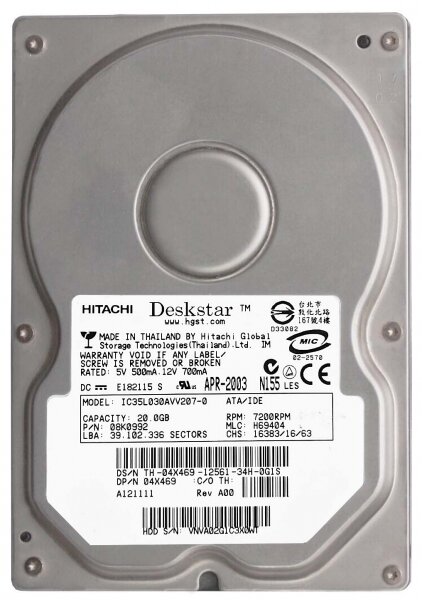 Жесткий диск Dell 13G0220 30GB IDE 3,5" HDD