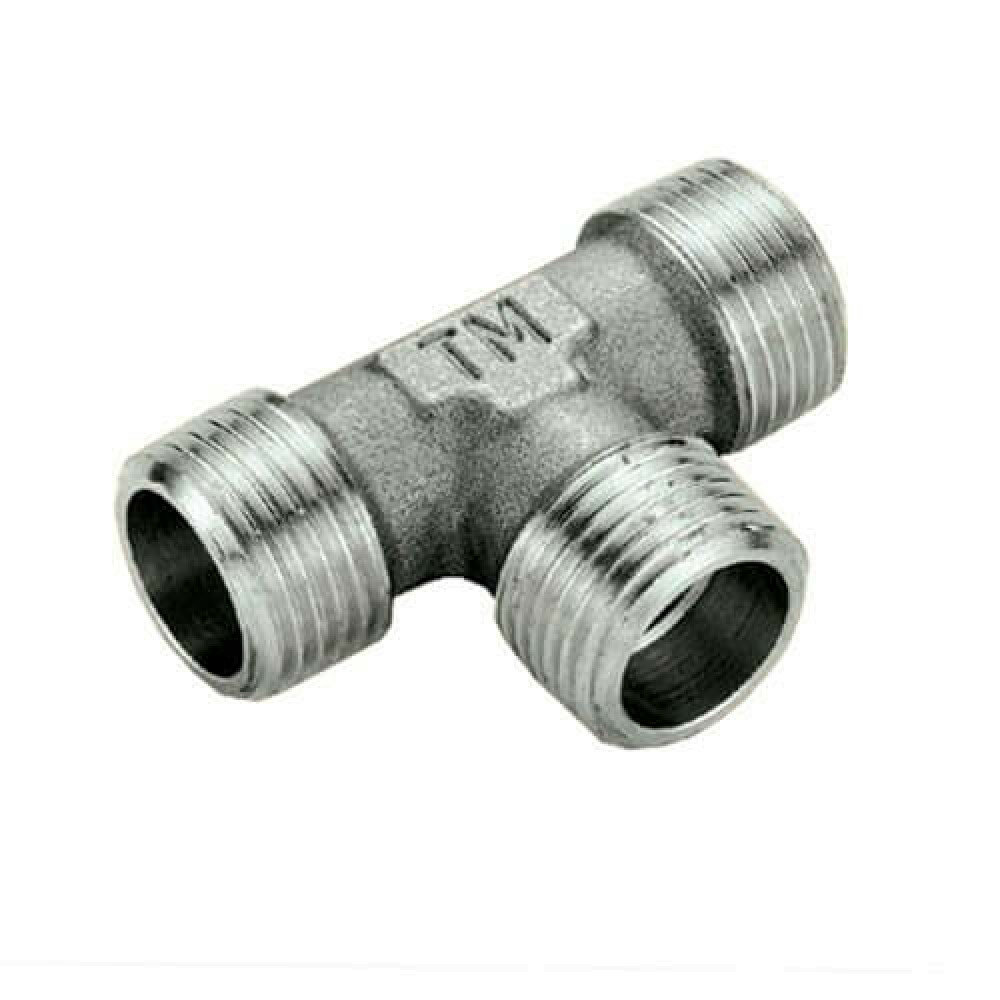 фото Tiemme Тройник НН никелированный 1/2 | 1500233