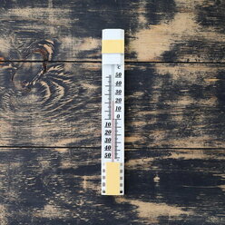 Термометр, градусник уличный, на окно, на липучке, от -50℃ до +50℃, 25 x 4 см