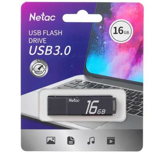 Netac USB Drive 16GB U351 USB3.0, retail version NT03U351N-016G-30BK