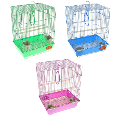 Клетка Golden cage для птиц A105 эмаль (30*23*39) см. Цвет розовый