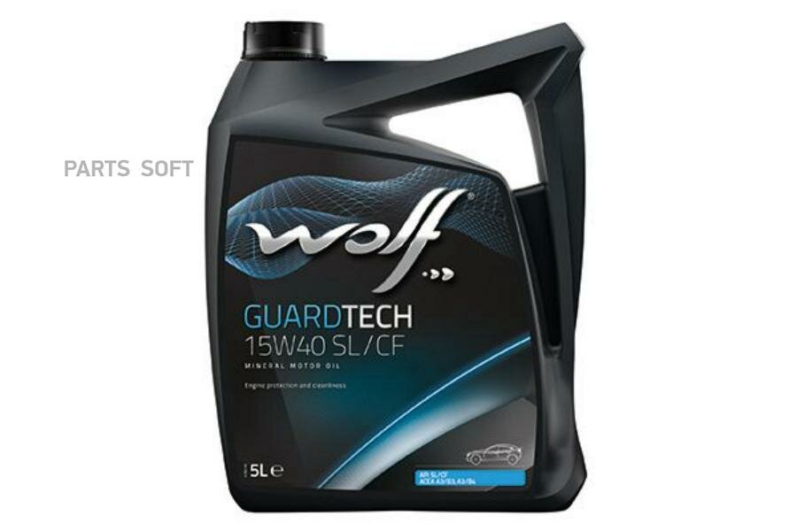 WOLF OIL 8300318 Масло моторное GUARDTECH 15W40 SL/CF 5L