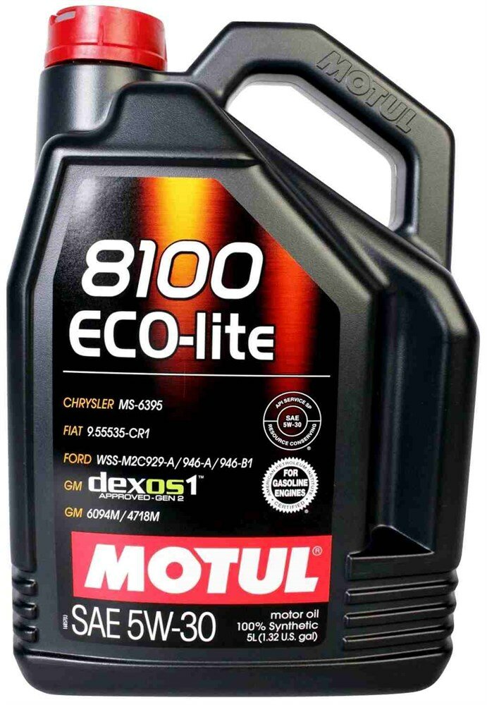 Motul 8100 Eco Lite 5W30 Масло моторное синтетическое 5л 104989