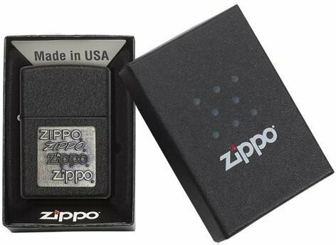 Зажигалка ZIPPO Classic с покрытием Black Crackle™, латунь/сталь, чёрная, матовая, 38x13x57 мм № 362 - фотография № 3