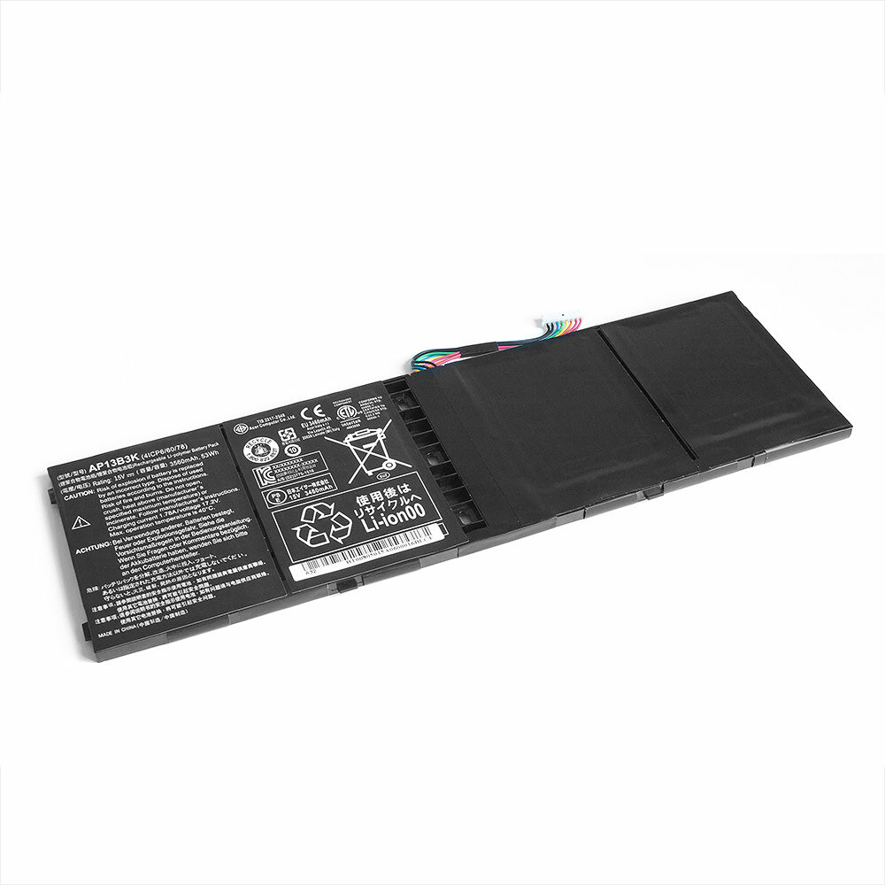 Аккумулятор для ноутбука Acer OEM V5-552, V5-572, V5-573, V7-481, V7-482, V7-581, V7-582 Series.15V 3560mAh PN: AL13B3K, AP13B3K - фото №1