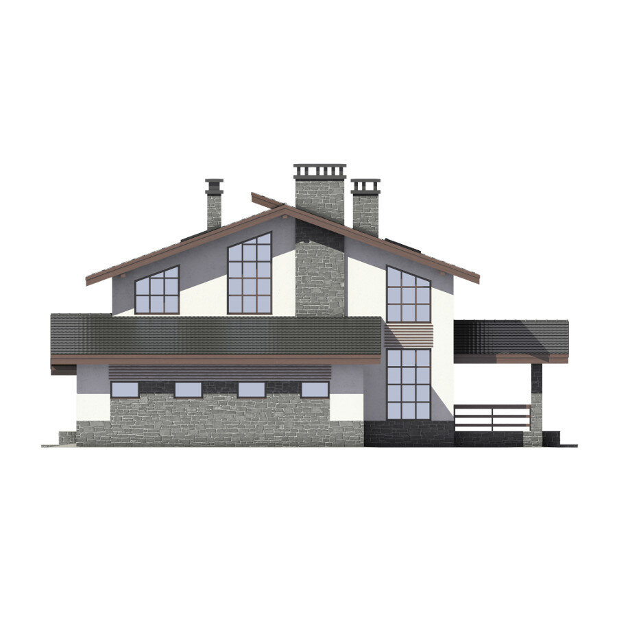 58-11-Catalog-Plans - Проект двухэтажного дома из газобетона с террасой - фотография № 6