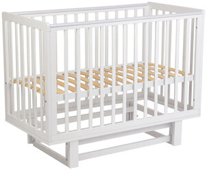 Кроватка детская Polini kids Simple 340 с маятником, белый