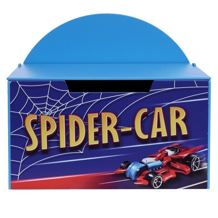 ZABIAKA Контейнер-сундук с крышкой SPIDER CAR, цвет синий - фотография № 2