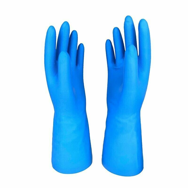 Перчатки КЩС нитриловые Scaffa Практик синие размер 9, 1818756 - фотография № 2