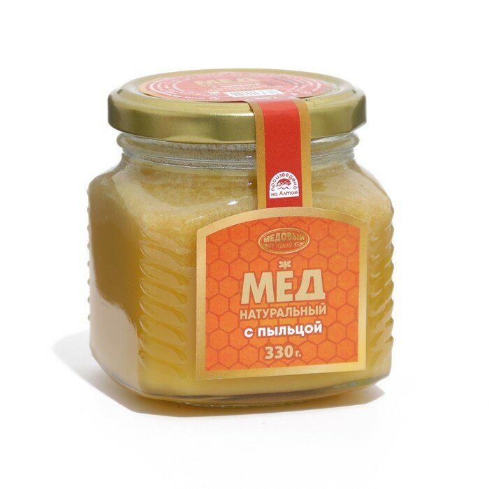 Мёд алтайский с пыльцой, 330 г - фотография № 2